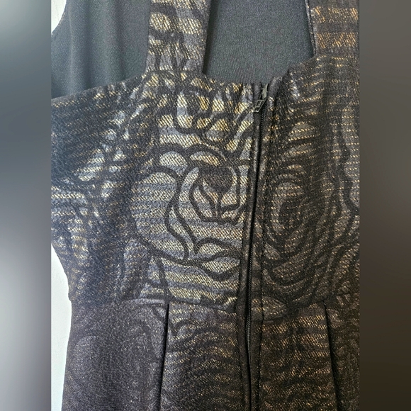 GB GIRLS DRESS, Black & Gold, Size Large - Picture 6 of 8